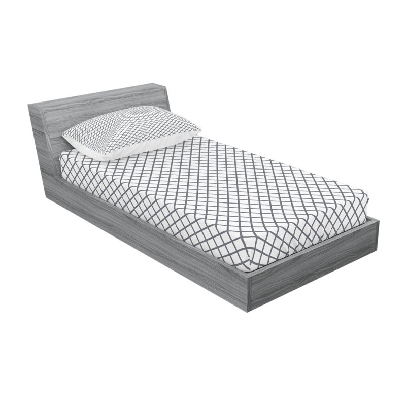 Microfiber Sheet Set, Twin XL Sheet Set with Fitted Sheet, Geometric, Black/White