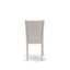 Ensemble table et chaises de cuisine 5 pièces comprenant une table de salle à manger rectangulaire avec pattes en X et 4 chaises de salle à manger Parsons en tissu lin crème.-850054295-963141120