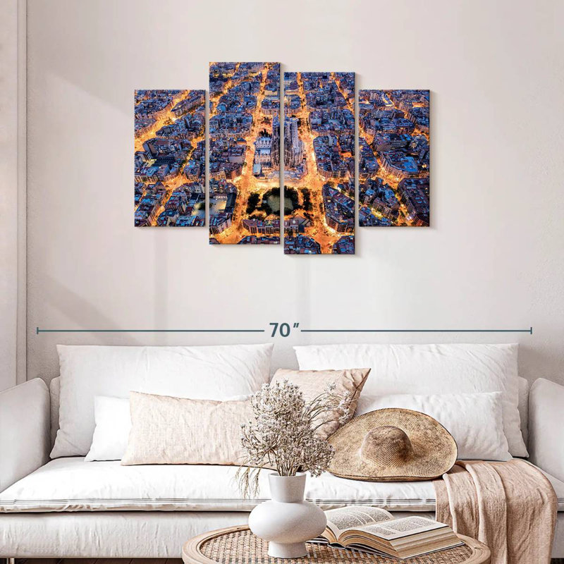 Keesha Barcelona City Lights, H 27 po x l 43 po