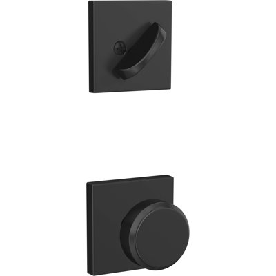 Bouton de porte à clé avec rosette carrée Bowery