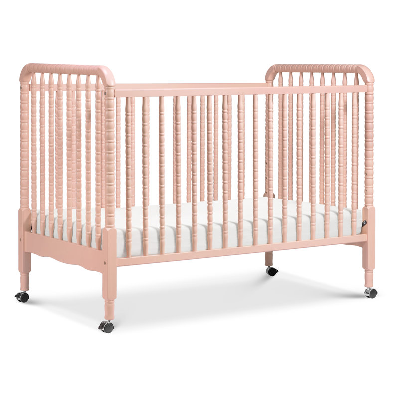 Lit de bébé convertible 3-en-1 Jenny Lind, Rosé