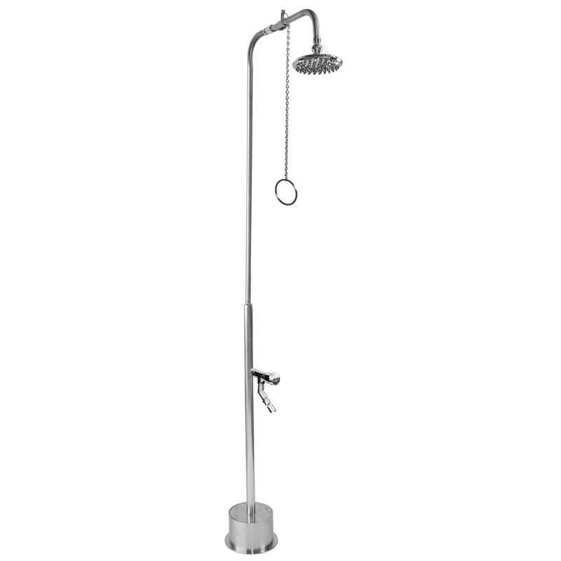 Stainless Steel Freestanding Outdoor Shower