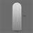 65" X 21" LED Full Length Wall Mirror, Symmetrical Arch Design, 3-Color Dimmable Lighting, Shatterproof