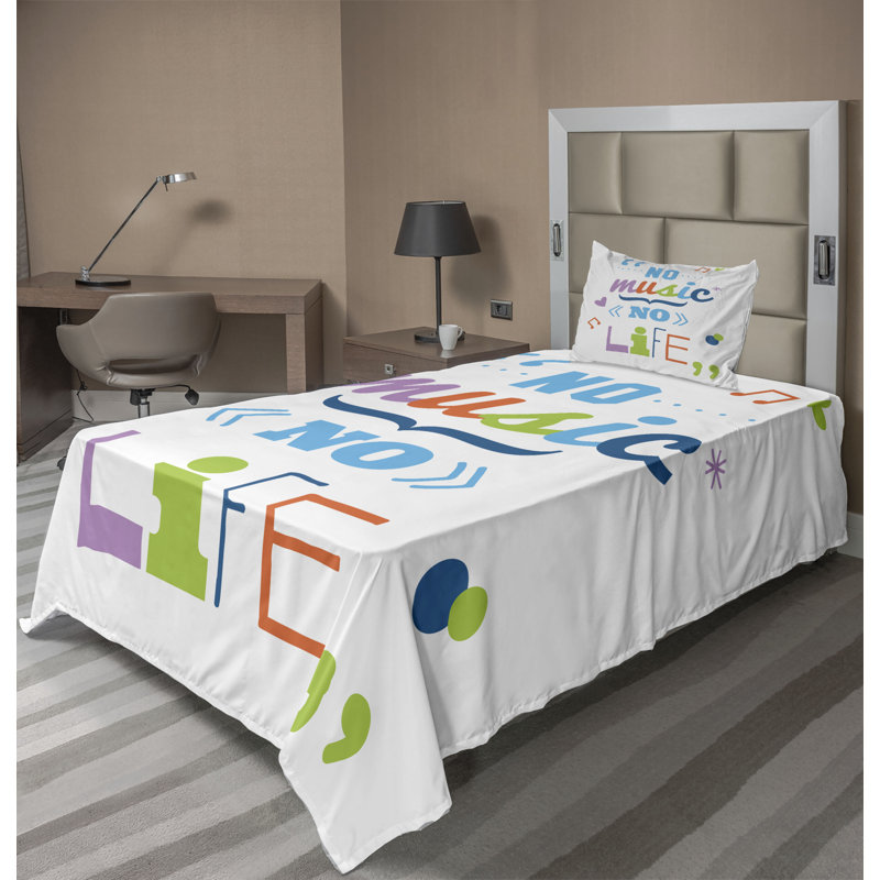 Microfiber Sheet Set, Twin Sheet Set + Fitted Sheet + 1 Pillowcase