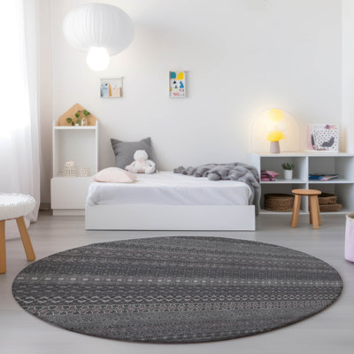 Kinslee Washable Striped Indoor / Outdoor Rug