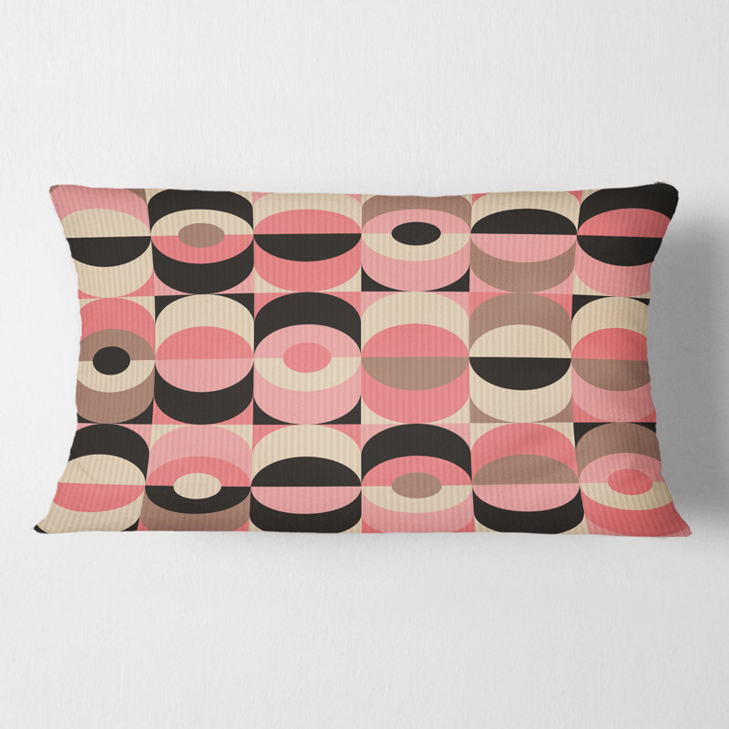 Coussin décoratif rétro Mid-Century