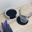 Black Terrazzo Coaster Set with Holder