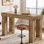 63-inch Counter Height Bar Table, Wooden High Top Pub Table