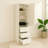 Elise Modular Wood Closet System With Mirror In White