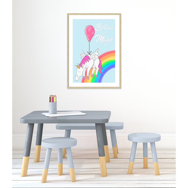 Believe in Magic 1, impression sur papier, 34.5" H x 24.5" W x 1.18" D, Cadre boîte champagne