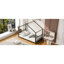Lit plateforme simple en métal, noir-314324577
