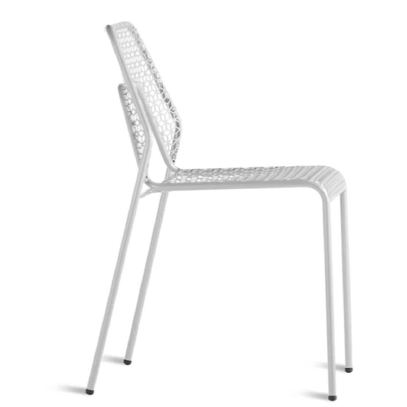 Hot Mesh Outdoor Dining Side Chair, Off White