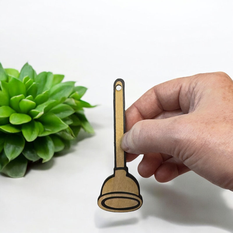 Ornament - BLACK - Plunger Ornament - BLACK - Plunger
