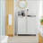 Tilted Laundry Hamper With Removable Baskets, Hidden Storage Cabinet, Free-Standing Home Organizer, White