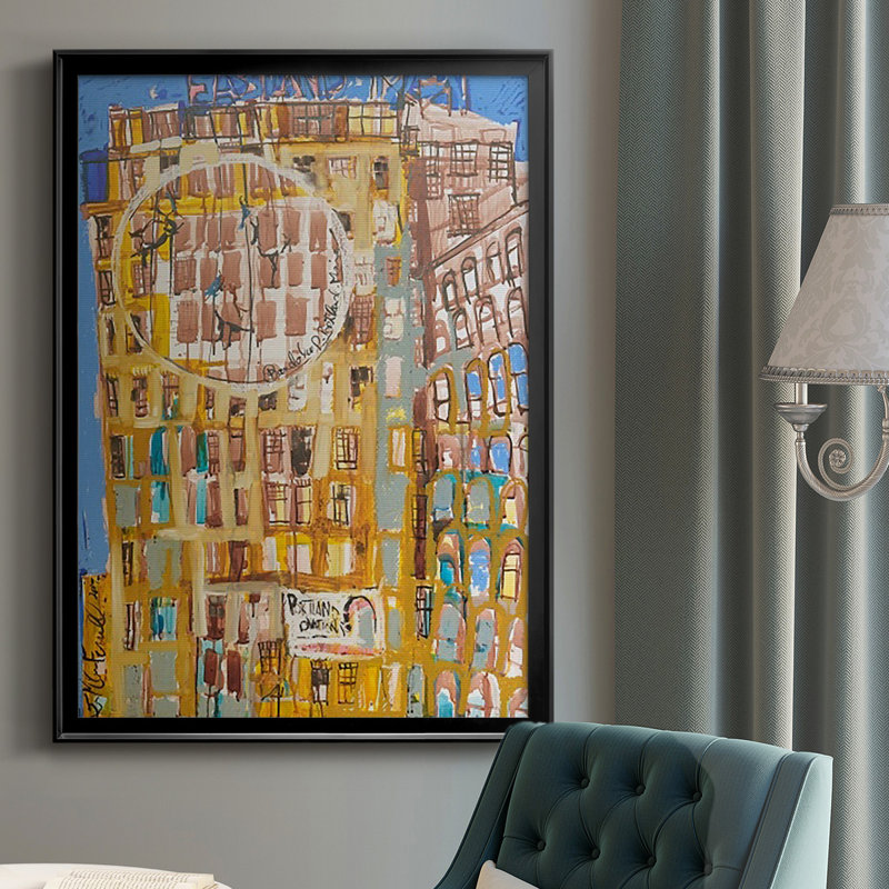 Bandaloo II, reproduction encadrée de qualité supérieure - prête à être accrochée, H 36,5 po x l 26,5 po x P 1 po, Noir