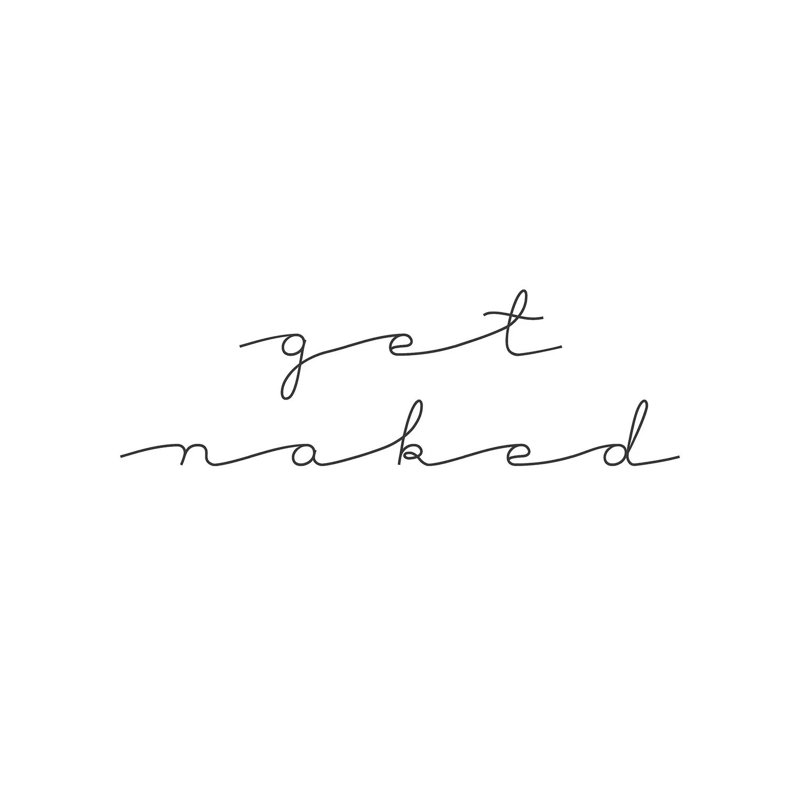 Get Naked by Chelsea Victoria - Wrapped Canvas Gallery-Wrapped Canvas Giclée, 45.72 cm H x 45.72 cm W