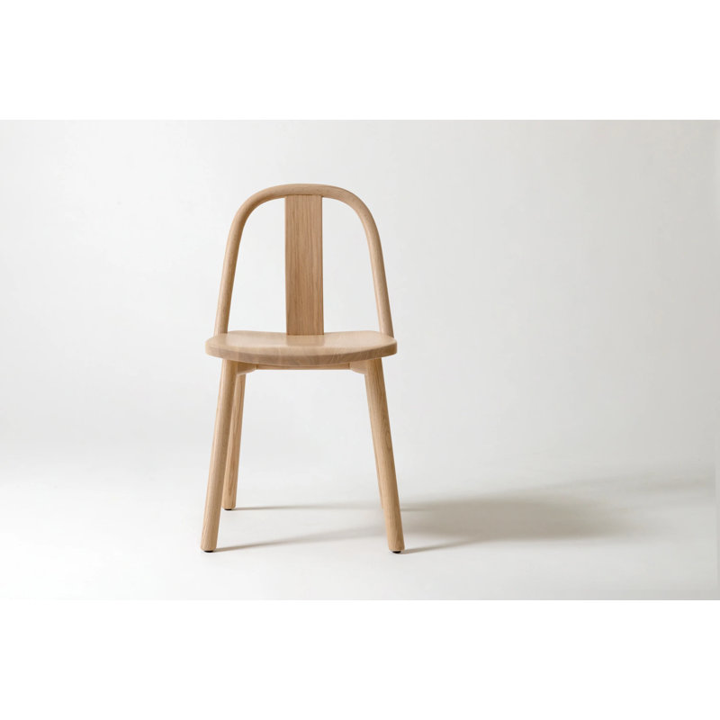 Chin-Chin Solid Wood Dining Chair, Walnut Dark Stain Oil/Wax