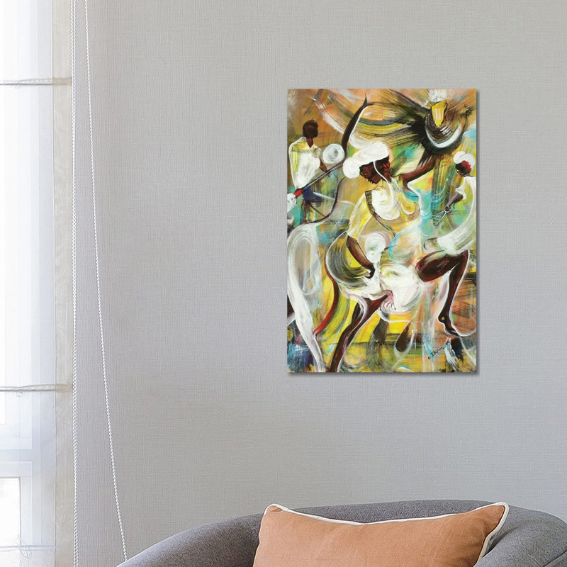 Pocomania by Ikahl Beckford - Wrapped Canvas Gallery-Wrapped Canvas Giclée, 66.04 cm H x 45.72 cm W x 1.91 cm D
