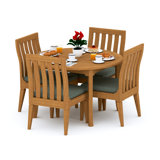 Caranas Outdoor 5 - Piece Teak Dining Set