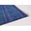 Tapis unique en laine noué à la main style transitionnel bleu / mauve des années 2010 de 6 pi x 8 pi 10 po Andrillon