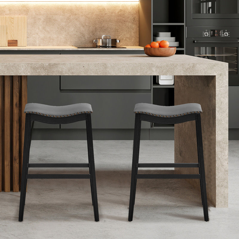 Tabouret de bar 29 po Stamey, Noir