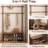 Coat Rack With Shoe Storage, Wooden Hall Tree With Bench, 11 Hoo...