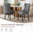 High-End Tufted Dining Chair Set, Velvet Upholstery With Nailhead Trim And Back Pull Ring, Solid Wood Legs-510191766-510191850