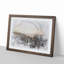 High over the Chicago Skyline in Abstract - Picture Frame Graphic Art Print-55763233-55763234