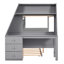 Lit superposé avec lit gigogne et bureau intégré-2140312600