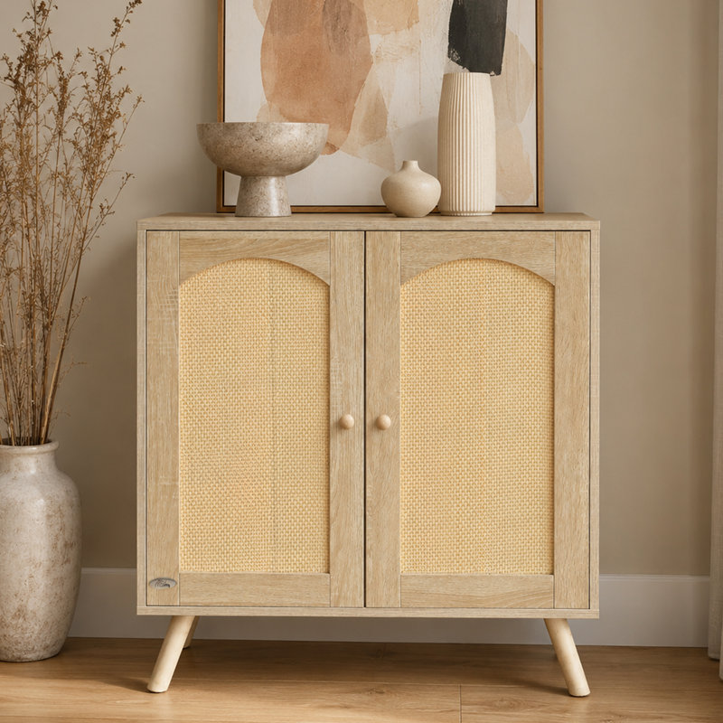 Almath Wicker/Rattan Rectangle Accent Cabinet