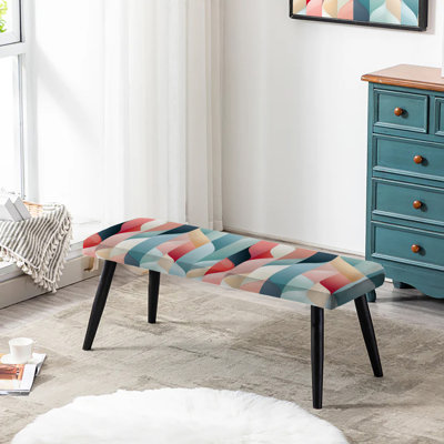 Banc rembourré noir Subdued Elegance