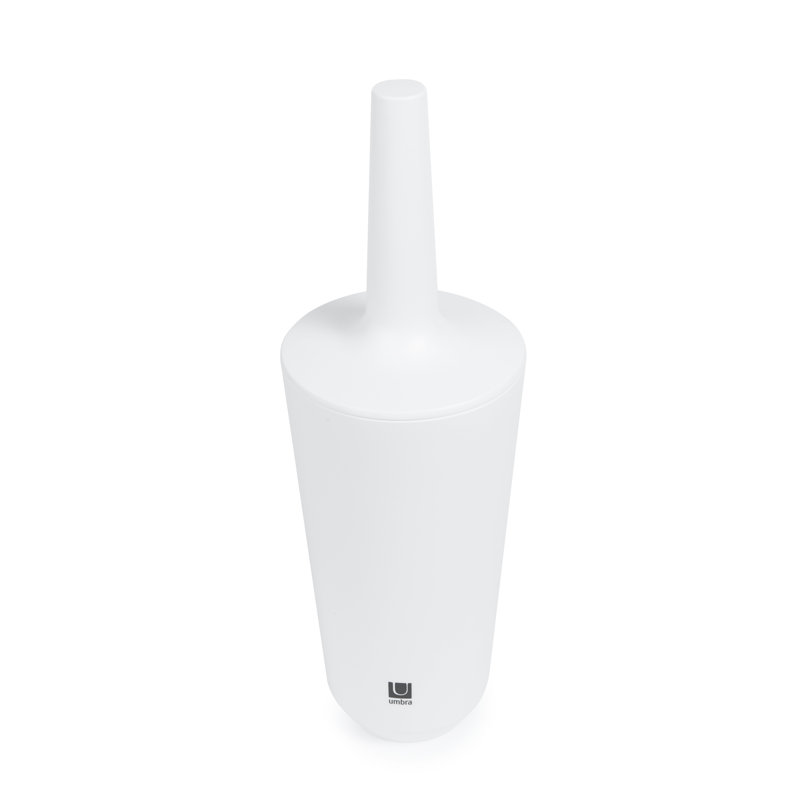 Umbra Corsa Melamine Toilet Brush And Holder, White