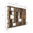 Mateo Rustic Gridmax Multi-compartment Bookcase