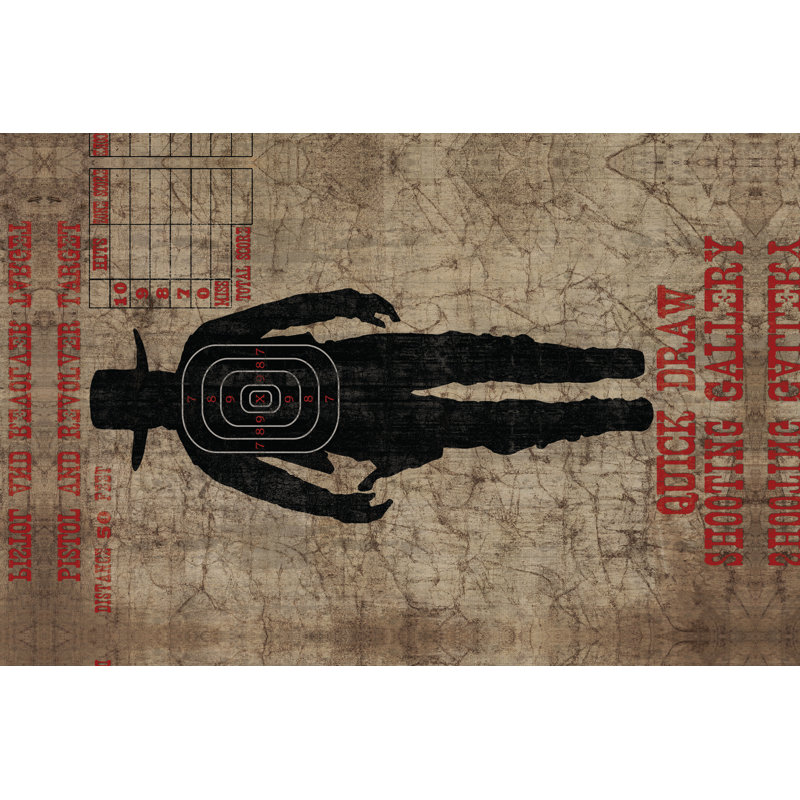 Human Target - Wrapped Canvas Print, 61cm H x 91cm W x 3.8cm D