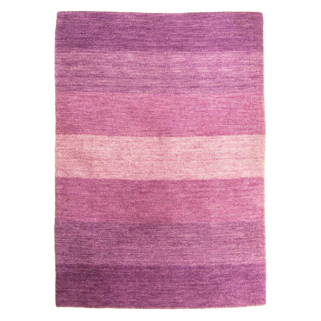 One-of-a-Kind Nhien Hand-Knotted 140 x 193cm Wool Area Rug in Purple