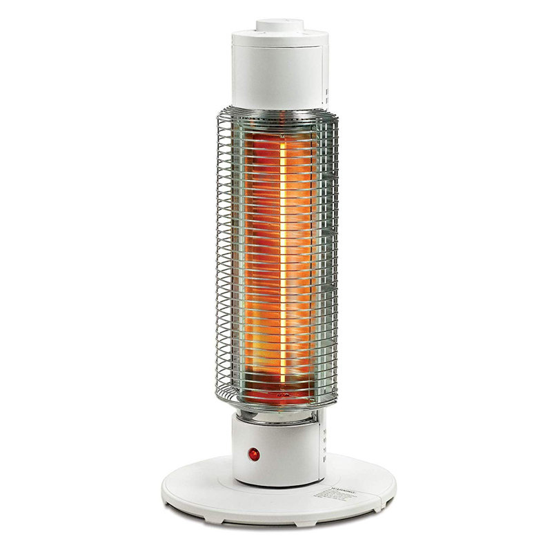 White Electric Infrared Tower Heater with Thermostat