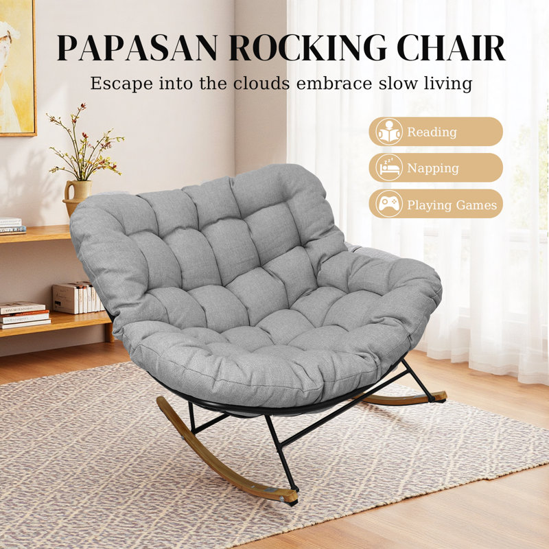 Chaise berçante surdimensionnée Comfy