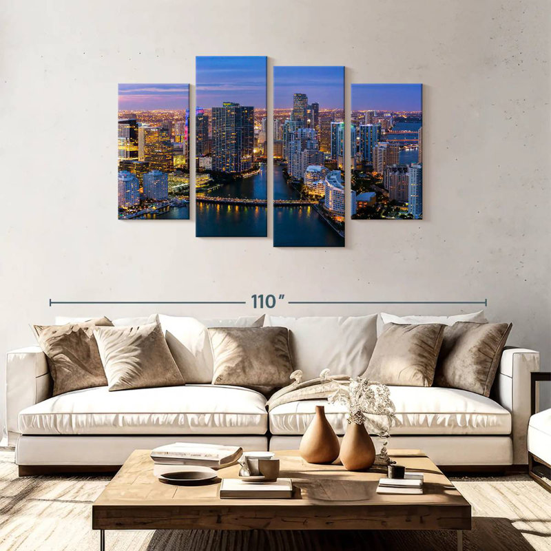 Miami twilight mood Sireci, H 48 po x l 75 po