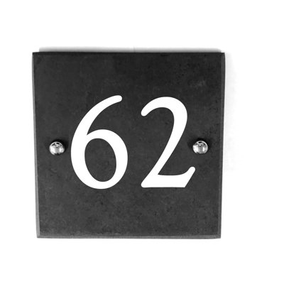 Astala 15cm H Slate House Number