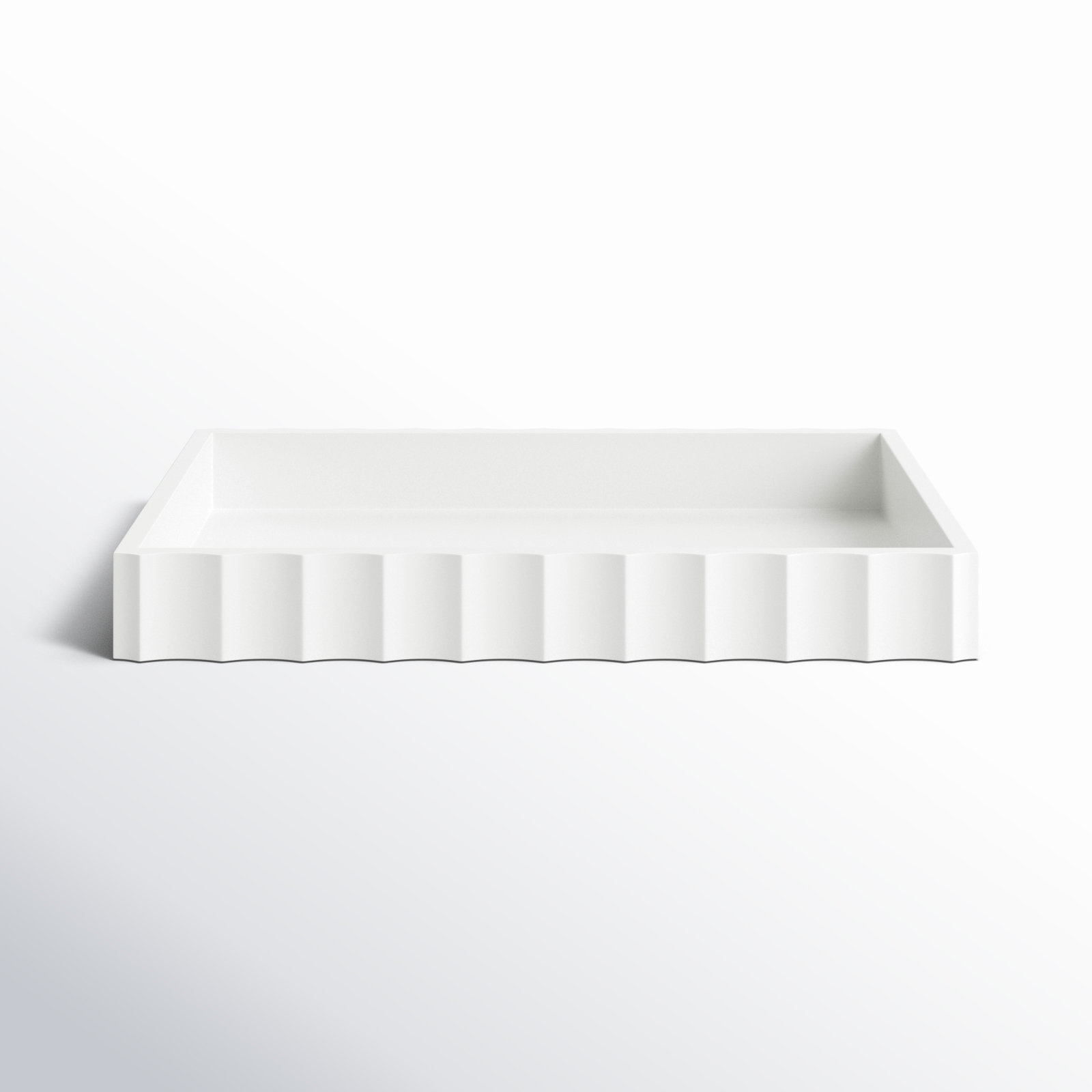 Cardella Decorative Tray, White