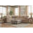 38" Upholstered Rectangular Ottoman - Cigar Fog