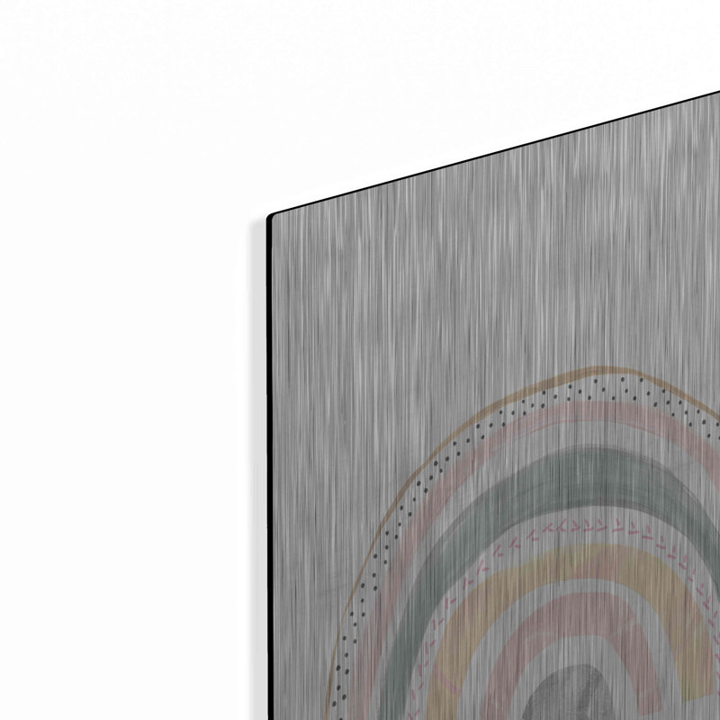 Art mural Boho, arc-en-ciel par Courtney Prahl, H 24 po x l 16 po