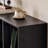 Light luxury black bookcase