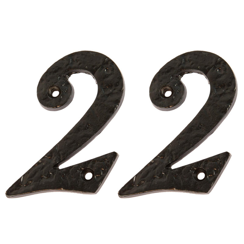 8.7cm H Iron House Number
