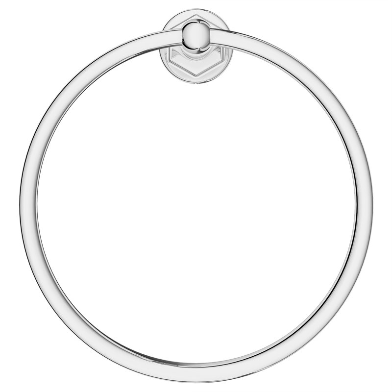 Oak Hill Towel Ring, Polished Chrome