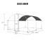 13 pi. L 10 pi. D Pavillon de jardin en fer-108990468