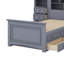 Lit plateforme simple en bois avec armoire verticale et tiroirs-1831480036