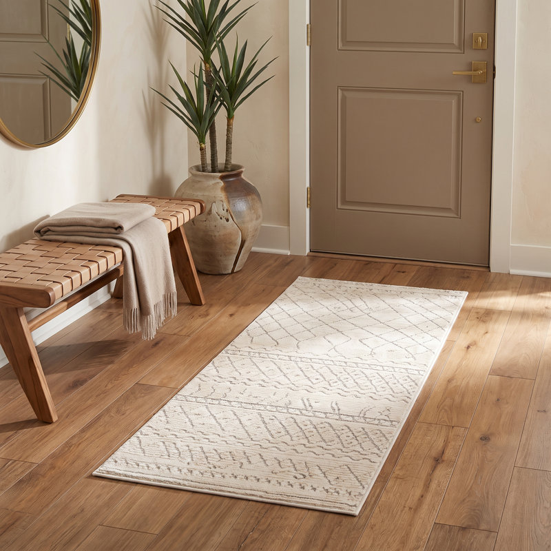 Tapis paillasson Boho, Tapis de couloir 2 pi 3 po x 5 pi 1 po
