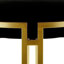 Velvet Tufted End of Bed Bench, Modern Accent Bench for Living & Bedroom with Iron Metal Legs-227741997-227741971