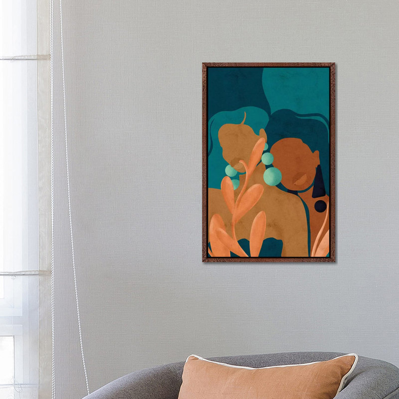 Comfort by Reyna Noriega - Print on Canvas, 101.6 cm H x 66.04 cm W, Brown Framed